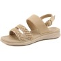 ETZRYSYB Sandalias para mujer, talla grande, puntera abierta, de verano, zapatos de plataforma, zapatos cómodos para mujer,