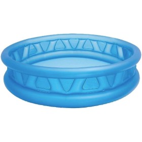 Intex Piscina hinchable infantil, 188x46 cm, 790 litros, 3 cámaras de aire, Color azul, Vinilo resistente, Tapón de desagüe,