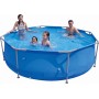 SIQUA Piscina Desmontable Redonda 3 x 0,76 m con Estructura de Acero, 4383L, Montaje Rápido, Material Duraplus Antipinchazos,