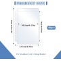 40 Unidades A6 Binder Pockets, Fundas de Plástico Transparente Para Fotos y Tarjetas de Crédito, Impermeables Para Billetes de