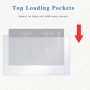 40 Unidades A6 Binder Pockets, Fundas de Plástico Transparente Para Fotos y Tarjetas de Crédito, Impermeables Para Billetes de