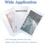 40 Unidades A6 Binder Pockets, Fundas de Plástico Transparente Para Fotos y Tarjetas de Crédito, Impermeables Para Billetes de