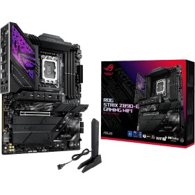 ASUS ROG Strix Z890-E Gaming WiFi - Placa Base ATX, 18+1+2+2 etapas de Potencia, DDR5, PCIe 5.0 Compatible con GPU de última