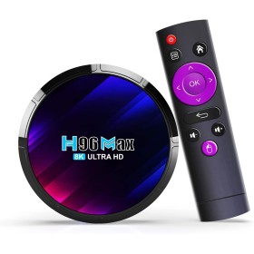 Android 13.0 TV Box,H96 Max DDR4 4GB RAM 64GB ROM RK3528 Quad-Core 64bit WiFi6 Dual 2.4G/5.8G WiFi BT5.0 8K HDR10+ Ultra HD