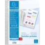 Exacompta 55046E - Bolsa de 10 fundas con multitaladros para tarjetas de visita, A4 (Paquete de 3)