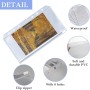 inodiref 40 PCS Bolsas de Carpeta de A6 6 Agujeros Carpeta A6 Anillas PVC Transparentes Impermeables Archivador A6 Anillas