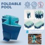 INDUSTEX - Piscina Plegable Foldable Pool, Piscina para niños y Adultos, Piscina para Perros portátil, Piscina Desmontable,