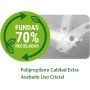 Grafoplás | Caja 100 Fundas Plastico A4 Reciclado 70% | Polipropileno Calidad Extra | 11 Perforaciones | Transparencia Liso