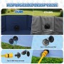 Lozzzyo Piscina Perros Grandes y Pequeños de PVC Antideslizante, Plegable y Portátil Piscina para Perros, Fácil de Limpiar Perro