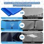 Lozzzyo Piscina Perros Grandes y Pequeños de PVC Antideslizante, Plegable y Portátil Piscina para Perros, Fácil de Limpiar Perro