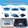 Lozzzyo Piscina Perros Grandes y Pequeños de PVC Antideslizante, Plegable y Portátil Piscina para Perros, Fácil de Limpiar Perro