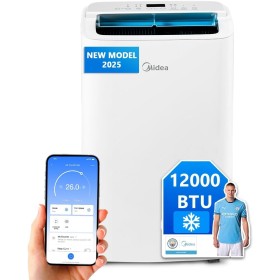 MIDEA Pingüino Aire Acondicionado Portátil 3 en 1 | 3000 Frigorías / 12000 BTU | Air conditioner Silencioso 43m2 -