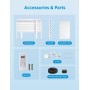 MIDEA Pingüino Aire Acondicionado Portátil 3 en 1 | 3000 Frigorías / 12000 BTU | Air conditioner Silencioso 43m2 -
