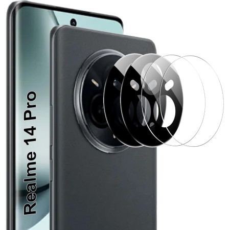 zZjoOoj [4 Piezas Protector de Pantalla para Realme 14x 5G /Realme C75 4G, 2 Piezas de Pantalla de Vidrio Templado + 2 Piezas de