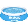 BESTWAY 57392 Fast Set - Piscina Hinchable Infantil, Color Azul, Ø 183 x 51 cm