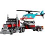 LEGO Creator 3 en 1 Camión Plataforma con Helicóptero Convertible en Vehículos de Juguete: Avión de Hélices, Bólido y Coche SUV,