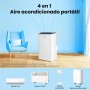 MIDEA Pingüino Aire Acondicionado Portátil Frío y Calor 3000 Frigorías / 12000 BTU - Climatizador silencioso con bomba calor