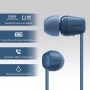 Sony WI-C100 Auriculares Inalámbricos - Hasta 25 Horas de Duración de la Batería, Micrófono Incorporado para Llamadas de