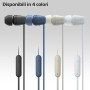 Sony WI-C100 Auriculares Inalámbricos - Hasta 25 Horas de Duración de la Batería, Micrófono Incorporado para Llamadas de