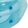 Intex Piscina Hinchable Infantil, 3 Anillos Azul Transparente, 163x107x46 cm, 230 litros, Vinilo Resistente, tapón de desagüe,