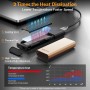 iDSOniX Carcasa SSD M.2 NVMe SATA Adaptador[Sin Herramientas][Aluminio], Caja SSD USB 3.2 Gen2 con UASP&Trim, 10 Gbps NVMe PCIe