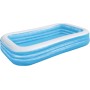 Bestway 54005 Piscina Familiar Hinchable Rectangular, Color Verde, 201 x 150 x 51 cm