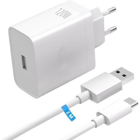 120W Cargador y 10A Cable USB C para realme GT 7 Pro GT 6 6T 14x 14Pro+ 12+ Note 50 SUPERVOOC Adaptador de Cargador con Carga
