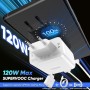 120W Cargador y 10A Cable USB C para realme GT 7 Pro GT 6 6T 14x 14Pro+ 12+ Note 50 SUPERVOOC Adaptador de Cargador con Carga