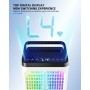 Aire acondicionado portátil, ventilador de 1500 ml, 4 velocidades, iluminación LED de 7 colores, 2 funciones de pulverización y
