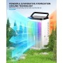 Aire acondicionado portátil, ventilador de 1500 ml, 4 velocidades, iluminación LED de 7 colores, 2 funciones de pulverización y