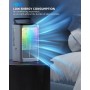 Aire acondicionado portátil, ventilador de 1500 ml, 4 velocidades, iluminación LED de 7 colores, 2 funciones de pulverización y