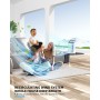 Aire acondicionado portátil, ventilador de 1500 ml, 4 velocidades, iluminación LED de 7 colores, 2 funciones de pulverización y