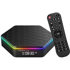 Android TV Box 12.0, Android Boxes 4GB RAM 32GB ROM Quad-Core Cortex-A53 CPU WiFi6 Bluetooth 5.0 HDMI 2.0 LAN Ethernet 3D 6K HD