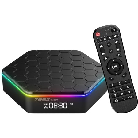 Android TV Box 12.0, Android Boxes 4GB RAM 32GB ROM Quad-Core Cortex-A53 CPU WiFi6 Bluetooth 5.0 HDMI 2.0 LAN Ethernet 3D 6K HD