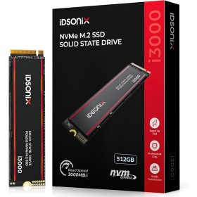 iDsonix M.2 SSD 512 GB, PCIe Gen3x4 M.2 2280 NVME SSD, Velocidad de hasta 2800 MB/s, Unidad de Estado sólido Interna con Flash
