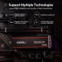 iDsonix M.2 SSD 512 GB, PCIe Gen3x4 M.2 2280 NVME SSD, Velocidad de hasta 2800 MB/s, Unidad de Estado sólido Interna con Flash