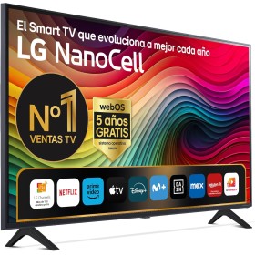 LG 43NANO81T6A 43", 4K NANOCELL, Smart TV, HDR10, WebOS24, Serie 81, Procesador Potente e Inteligente, Dolby Digital Plus,