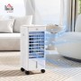 HOMCOM Enfriador de Aire Portátil 3 en 1 Climatizador Evaporativo Oscilante con Pantalla LED 3 Velocidades Temporizador 7,5h