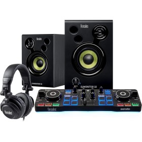Hercules DJStarter Kit - Kit completo para empezar en el DJing con Serato DJ Lite, incluye DJControl Starlight, HDP DJ45 y