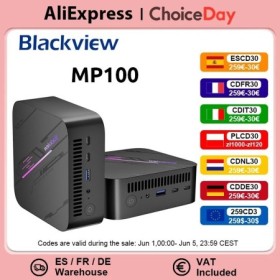 Blackview MP100 NUEVO Mini PC AMD R7 5700U/5825U Windows 11 8 núcleos 