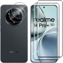 Lutree para Realme 14 Pro Plus Cristal Templado, 2+2 Piezas 3D Protector de Pantalla + Protector de Lente de Cámara, Dureza 9H