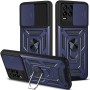 HAOYE Funda para Realme 8 Pro | Realme 8 4G, Shockproof Carcasa con Giratorio Anillo Kickstand y Cubierta Deslizante de la