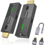HDMI Inalámbrico, Transmisor y Receptor Inalámbrico 4K, HDMI Wireless Extender para Transmitir Video y Audio Desde una