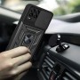 HAOYE Funda para Realme 8 Pro | Realme 8 4G, Shockproof Carcasa con Giratorio Anillo Kickstand y Cubierta Deslizante de la