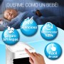 Enfriador Evaporativo Personal. Sin instalación. Oscilante. Bajo Consumo. 4 velocidades. 7 Colores Ambiente, Temporizador 12 h.