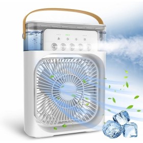 Ventilador Klack Portatil Enfriador de aire 4 en 1 - Ventilador, Humidificador, Aromaterapia y Luz Led de colores - Blanco