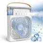 Ventilador Klack Portatil Enfriador de aire 4 en 1 - Ventilador, Humidificador, Aromaterapia y Luz Led de colores - Blanco
