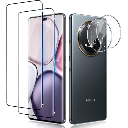 Liilaa Protector de Pantalla para Realme GT7 Pro 5G, 2 Piezas Cristal Templado y 2 Piezas Protector de Lente de Cámara, Anti