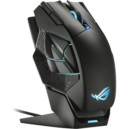 ASUS ROG Spatha X Wireless Gaming Mouse (Magnetic Charging Stand, 12 Programmable Buttons, 19,000 DPI, Push-fit Hot Swap Switch