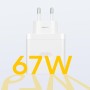 realme Cargador de pared Supervooc original, cargador de pared USB de 67 W, conector de pared tipo A, compatible con realme